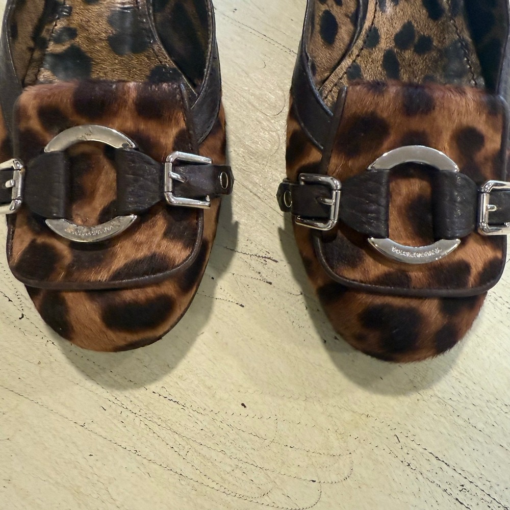 Dolce & Gabbana Animal Print Leather Ballet Flats Shoes Size 36 6 - Picture 7 of 10